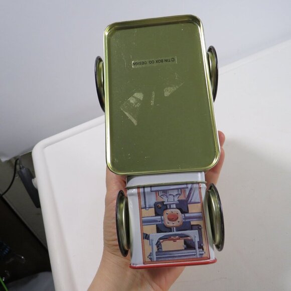 Snow Cone Food Truck Metal Tin ROLLING WHEELS Like New Blizzard Buster - Picture 7 of 11